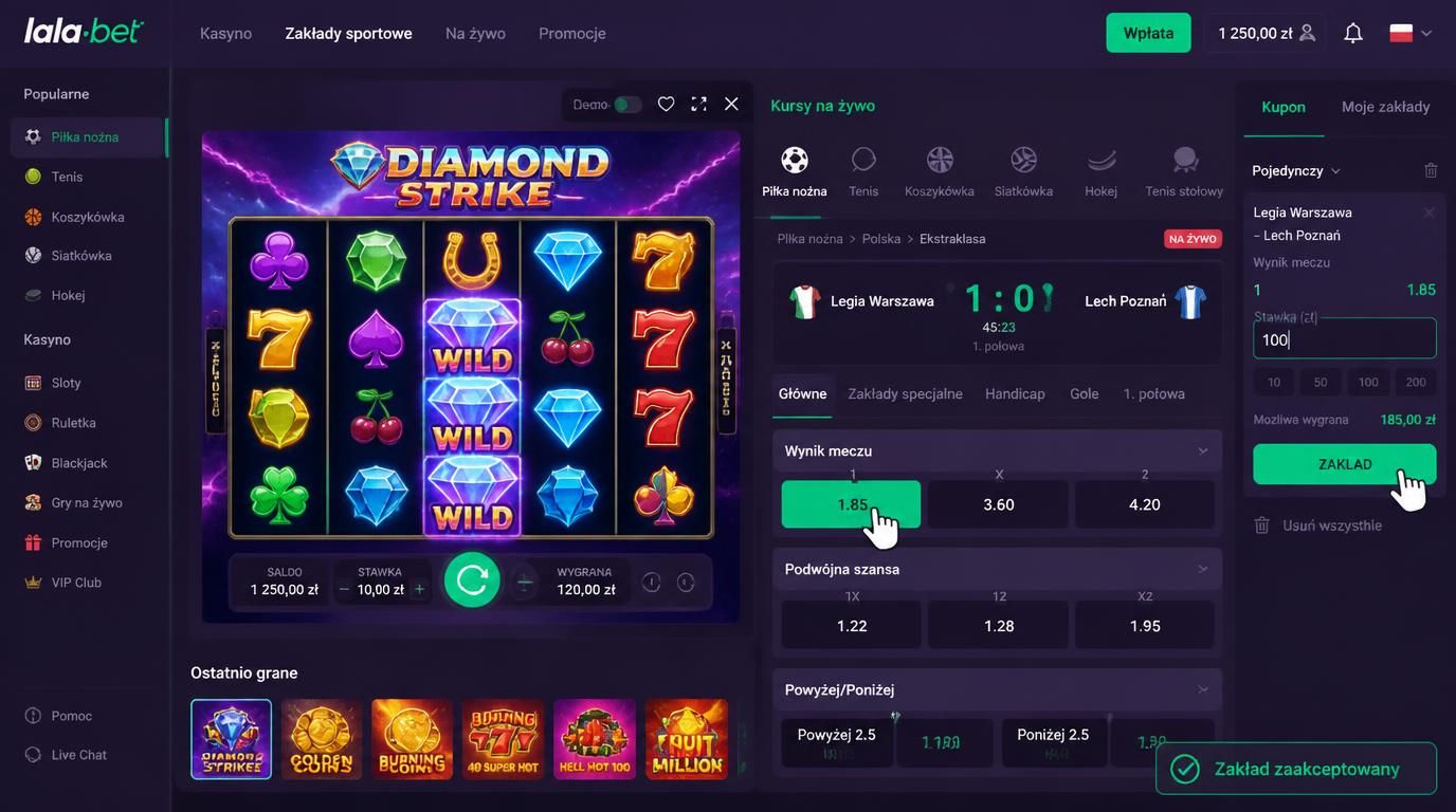 Interfejs sportowy i slot – pełne emocji połączenie